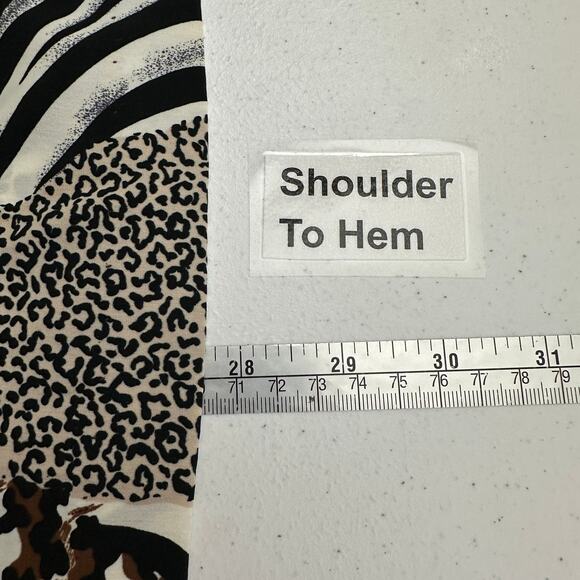 SG Sport Women Top Sz XL Animal Print Maximalist Junglecore Safari Y2K Statement - Picture 6 of 6